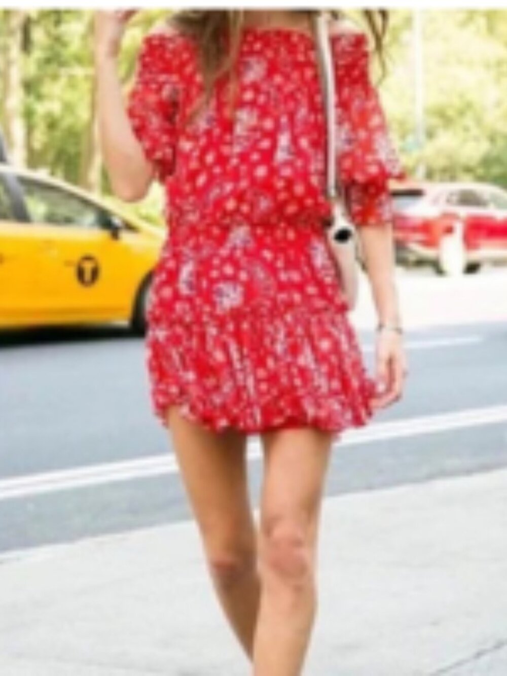 Misa  Los Angeles Women Dress Darla red  Floral paisley SZM Great Conditions